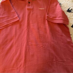 Patagonia Men's pink Polo Shirt large new